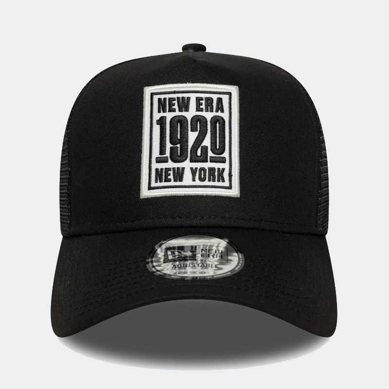New Era Patch 9FORTY A-Frame Trucker Snapback Cap for Adults