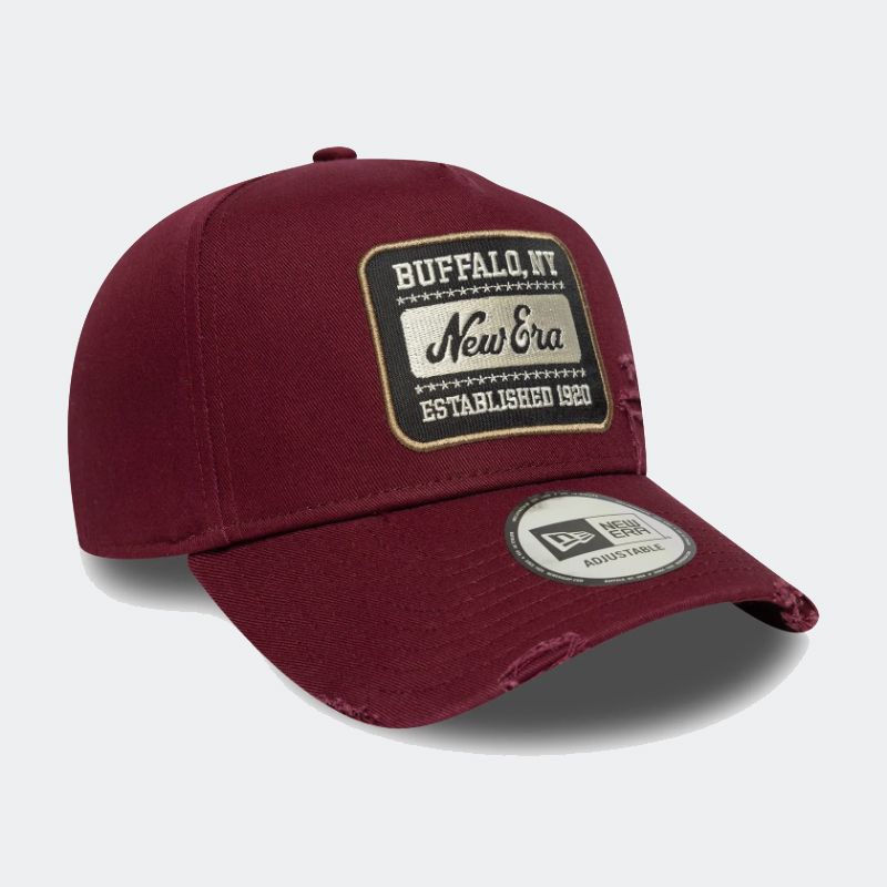 New Era Patch 9FORTY A-Frame Snapback Washed Cap for Adults