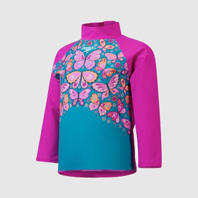 Speedo Digital Long Sleeve Rash Top for Kids