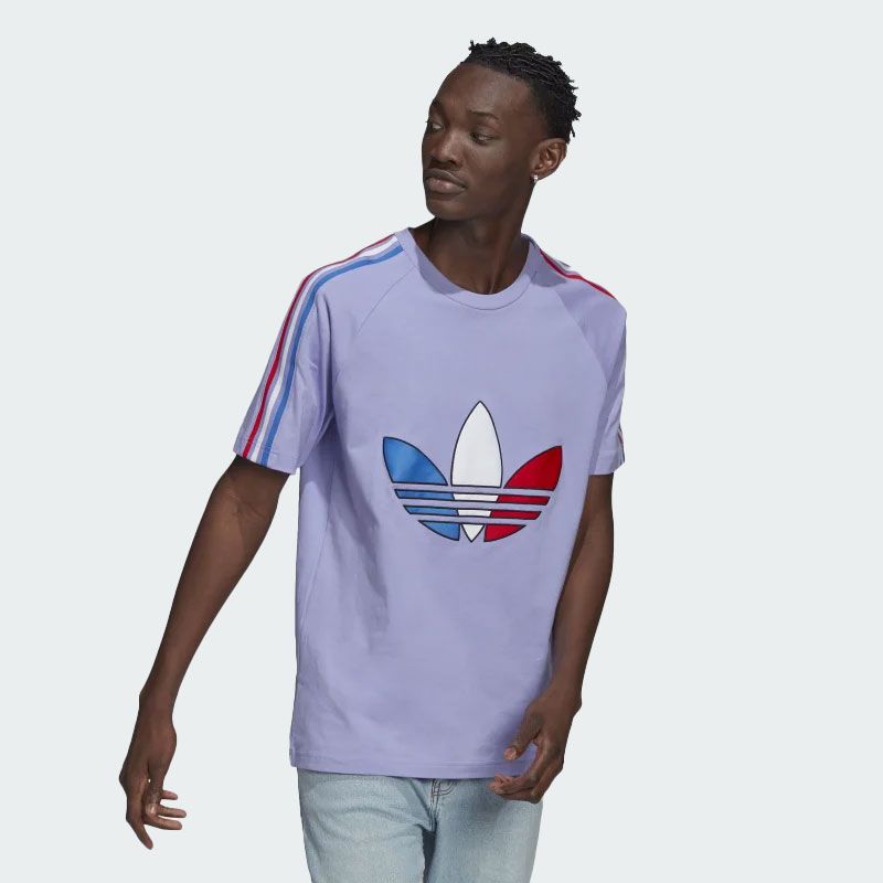 Adidas Adicolor Tricolor Cotton T-Shirt for Men