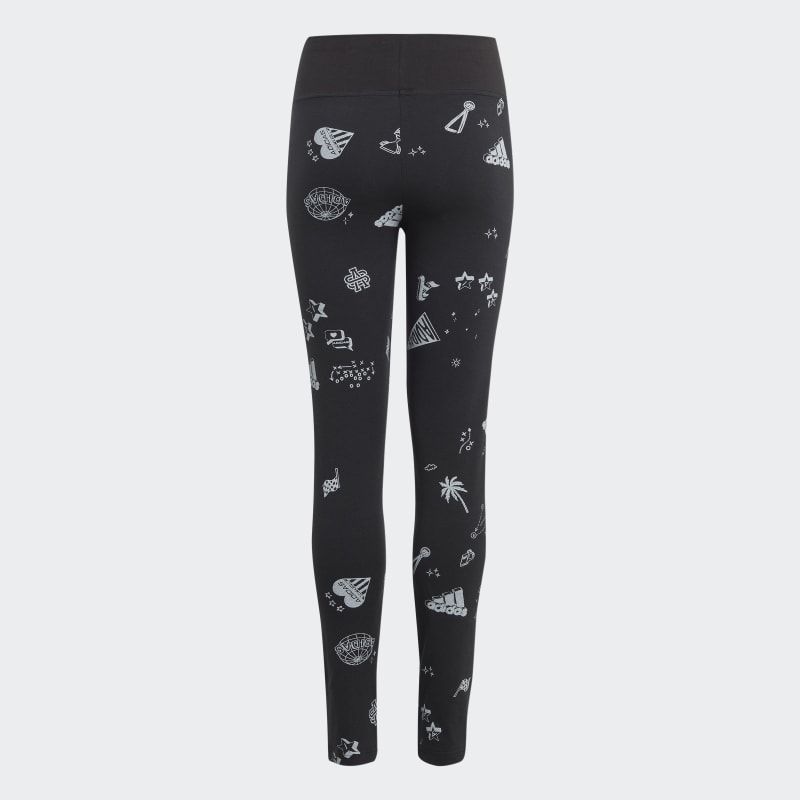 Adidas Brand Love Allover Print Leggings for Kids