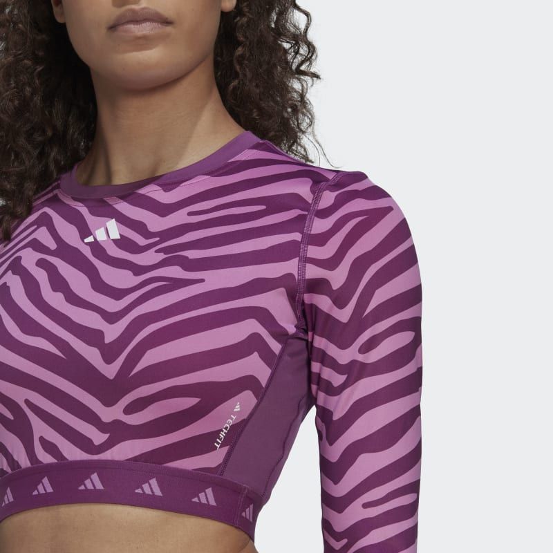 adidas zebra crop top