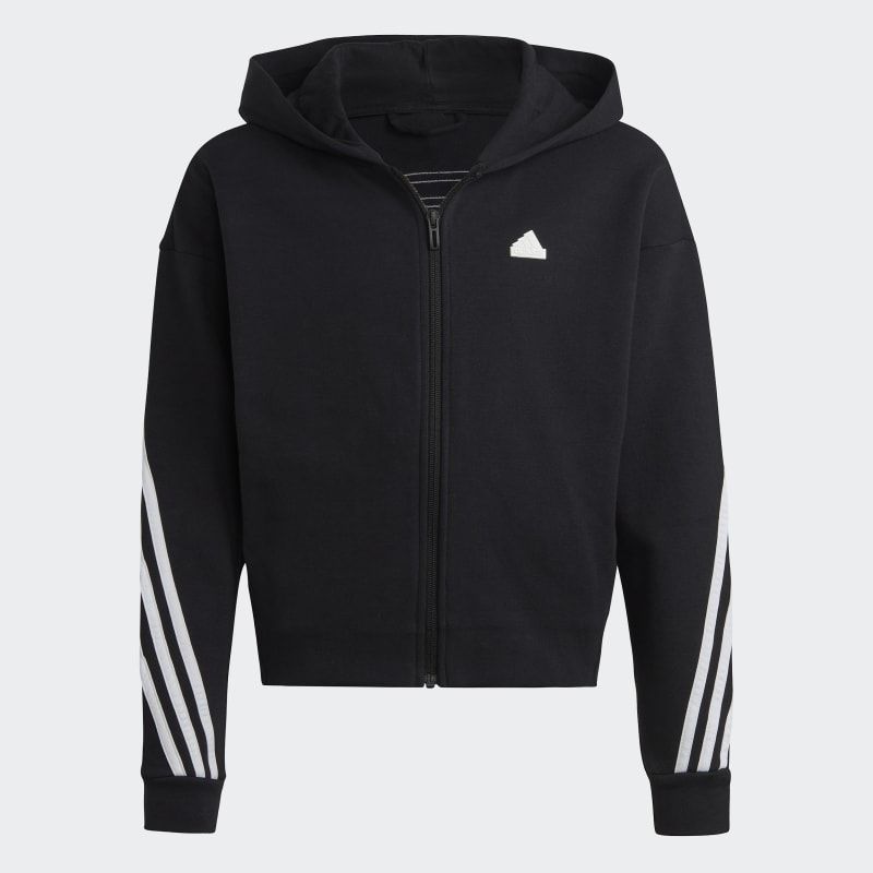 Adidas Future Icons 3 Stripes Full Zip Hoodie for Kids