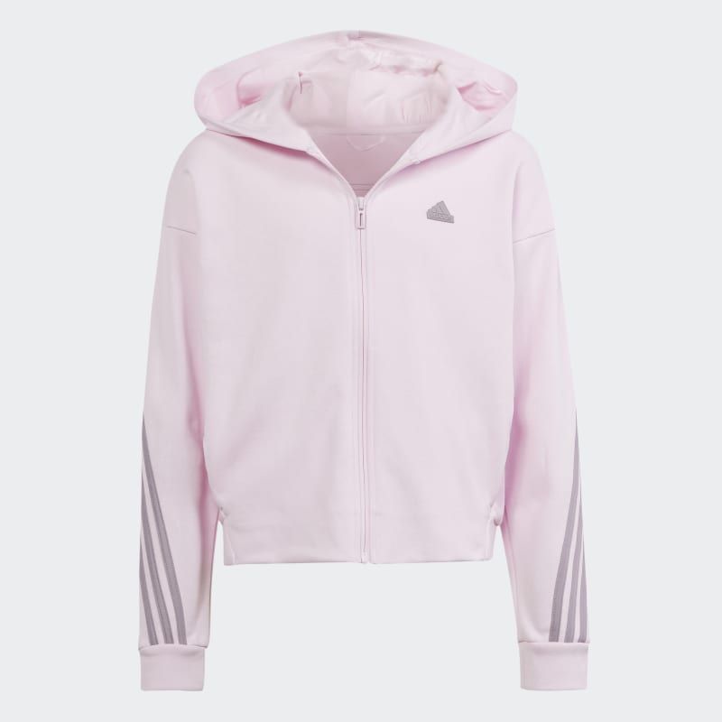Adidas Future Icons 3-Stripes Full-Zip Hoodie for Kids