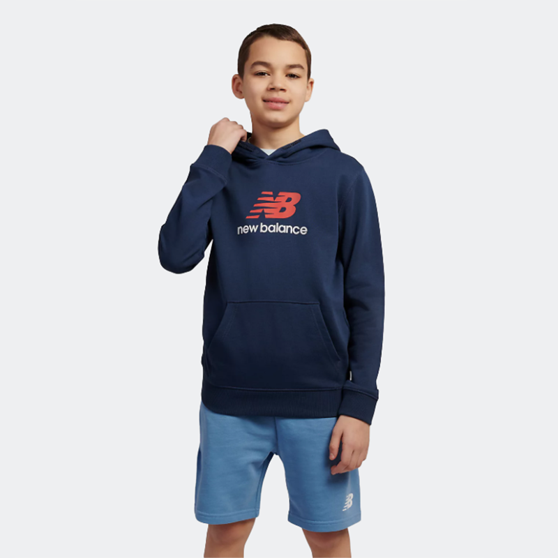 New Balance French Terry Stacked Logo Hoodie for Kids