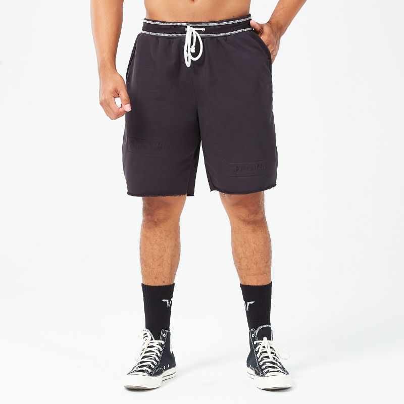 Squat Wolf Ripped Marl Shorts for Men