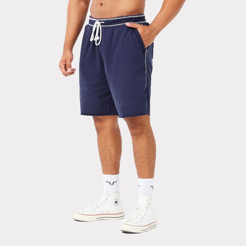 Squat Wolf Ripped Marl Shorts for Men