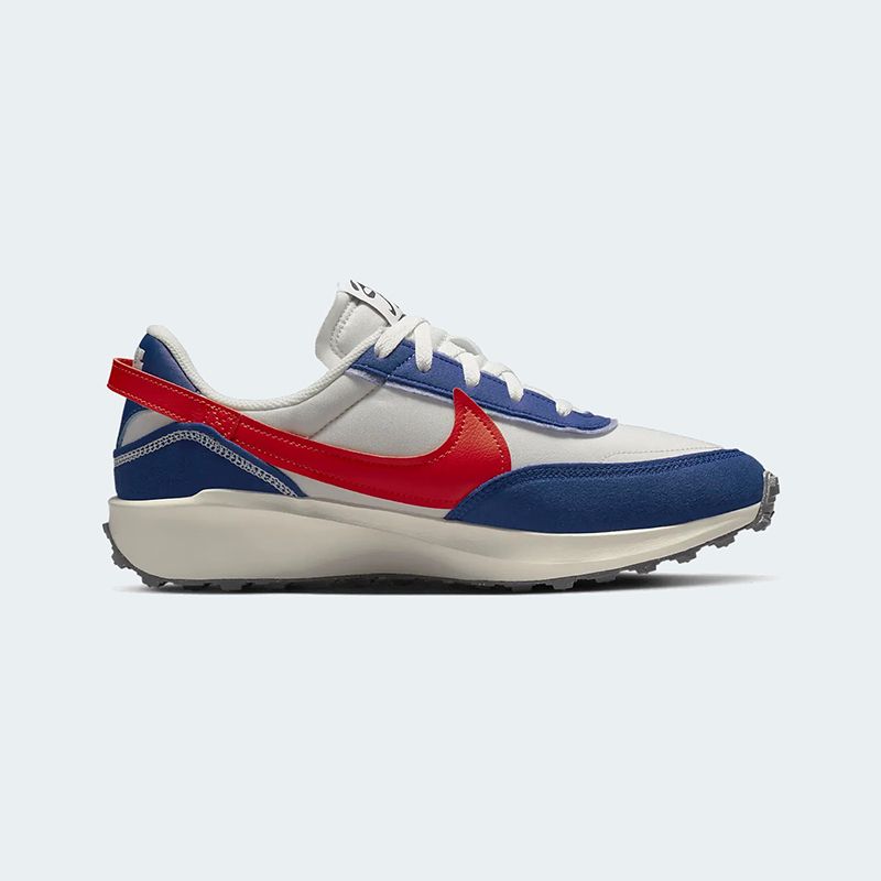 nike waffle red blue
