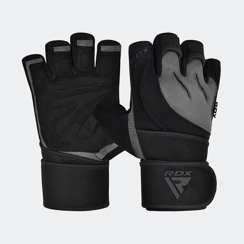 RDX L4 Open Finger Weightlifting Gym Gloves for Adults