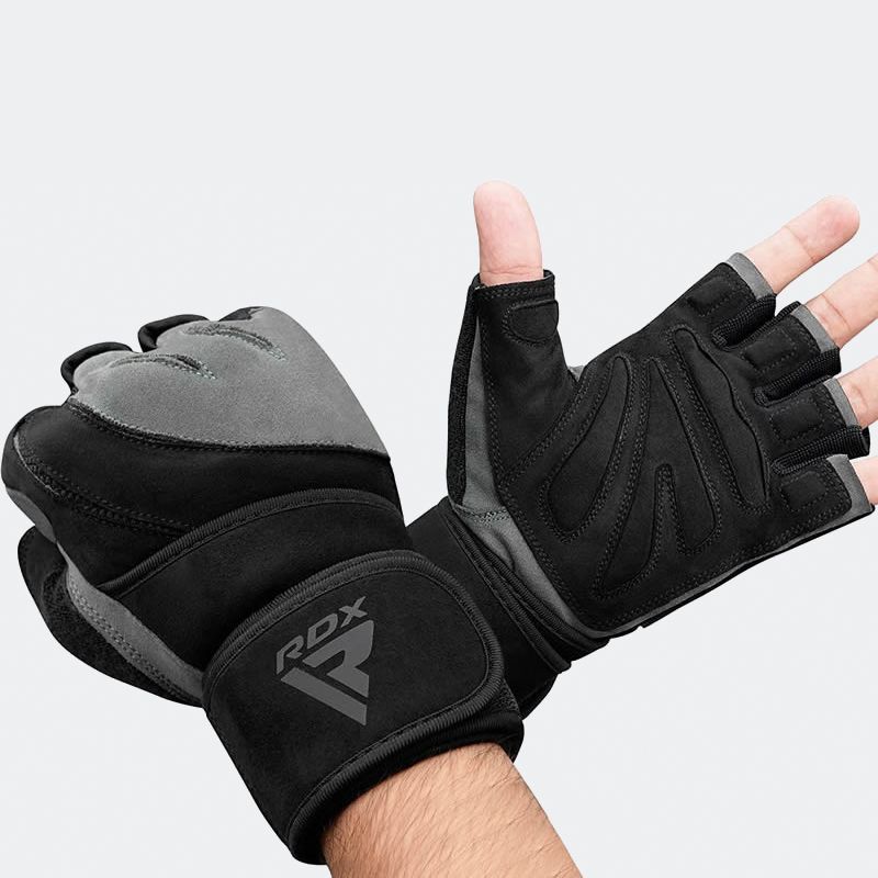 RDX L4 Open Finger Weightlifting Gym Gloves for Adults