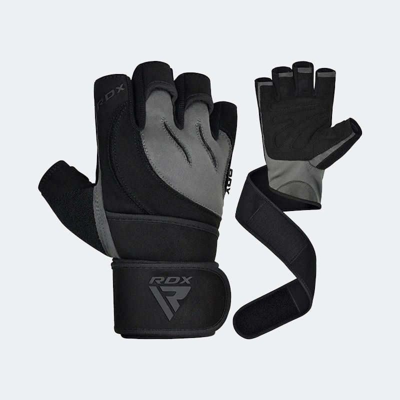 RDX L4 Open Finger Weightlifting Gym Gloves for Adults